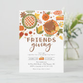 Invitation Dîner d'action d'amitié (Debout devant)