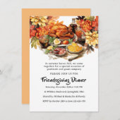 Invitation Dîner d'action d'amitié fête Turquie (Devant / Derrière)