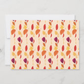 Invitation Dîner d'action de grâce Aliments souriants Cartoon (Dos)