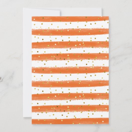 Invitation dîner d'Action de grâce d'automne de citrouille à (Dos)