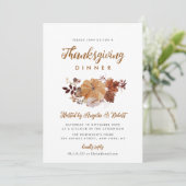 Invitation dîner d'action de grâce du feuillage (Debout devant)
