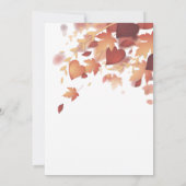 Invitation Dîner d'action de grâce Modèle d'invitation (Dos)