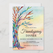 Invitation Dîner d'action de grâces (Devant)