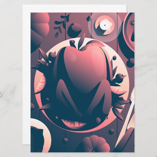 Invitation dîner d'action de grâces (Devant / Derrière)