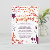 Invitation Dîner d'action de grâces (Debout devant)