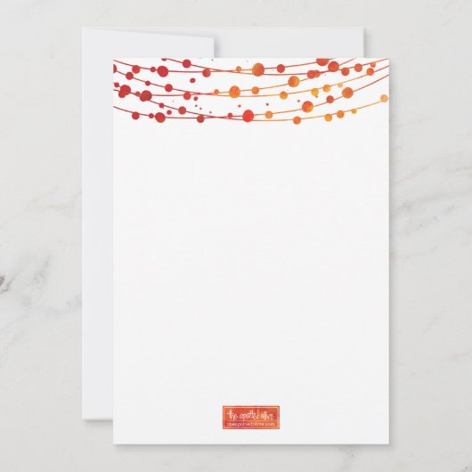 Invitation Dîner d'action de grâces (Dos)