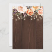 Invitation Dîner d'action de grâces à la floraison d'aquarell (Dos)