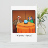 Invitation Dîner d'action de grâces amusant (Debout devant)