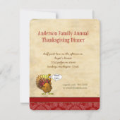 Invitation Dîner d'action de grâces amusant (Devant)