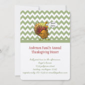 Invitation Dîner d'action de grâces amusant (Devant)