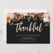 Invitation Dîner d'action de grâces automne (Devant)