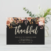 Invitation Dîner d'action de grâces automne (Debout devant)