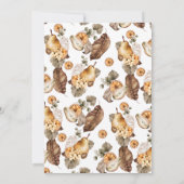 Invitation Dîner d'action de grâces Citrouilles d'aquarelle s (Dos)