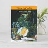 Invitation Dîner d'action de grâces, citrouilles, FRUITS ET G (Debout devant)