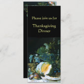 Invitation Dîner d'action de grâces, citrouilles, FRUITS ET G (Devant / Derrière)