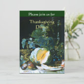Invitation Dîner d'action de grâces, citrouilles, FRUITS ET G (Debout devant)