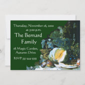 Invitation Dîner d'action de grâces, citrouilles, FRUITS ET G (Dos)