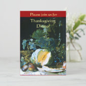 Invitation Dîner d'action de grâces, citrouilles, FRUITS ET G (Debout devant)