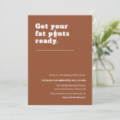 Invitation Dîner d'action de grâces en terre cuite moderne am (Debout devant)