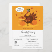 Invitation Dîner d'action de grâces en Turquie (Devant / Derrière)