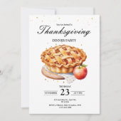 Invitation Dîner d'action de grâces Invitation, Remercions (Devant)