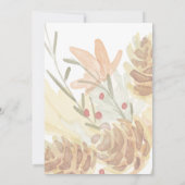 Invitation Dîner d'action de grâces minimaliste simple (Dos)