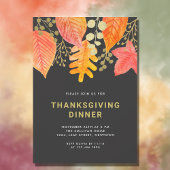 Invitation Dîner d'action de grâces moderne