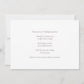 Invitation Dîner d'action de grâces personnalisé Citrouilles (Dos)