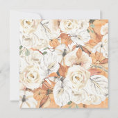 Invitation Dîner d'action de grâces pour filles mignonnes (Dos)