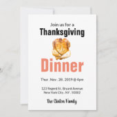 Invitation Dîner d'action de grill Turquie (Devant)