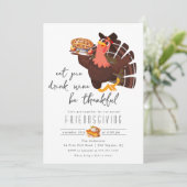 Invitation Dîner d'action de la Turquie (Debout devant)