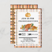 Invitation Dîner d'amitié (Devant / Derrière)