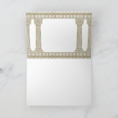 Invitation Dîner d'anniversaire avec élégantes colonnes (Intérieur)