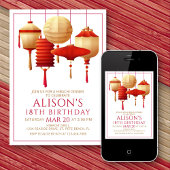 Invitation Dîner d'anniversaire Hibachi