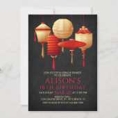 Invitation Dîner d'anniversaire Hibachi (Devant)