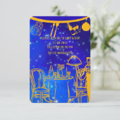 Invitation Dîner d'anniversaire numérique Modèle, noir (Debout devant)