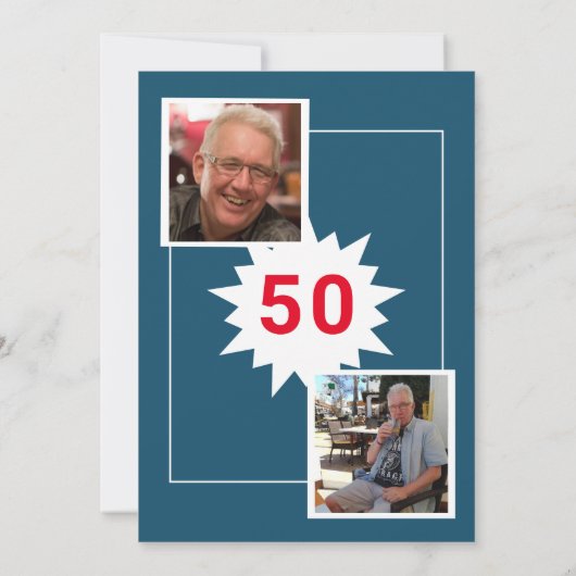 Invitation Dîner D'Anniversaire Venez Diner Avec Moi (Dos)