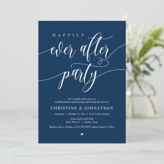 Invitation Dîner Dansant de la Soirée de Félicité Éternelle (Debout devant)