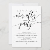 Invitation Dîner Dansant de la Soirée de Mariage Féérique (Devant)