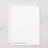 Invitation Dîner d'aquarelle aux couleurs d'automne reconnais (Dos)