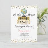 Invitation Dîner d'aventure de voyage (Debout devant)