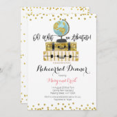 Invitation Dîner d'aventure de voyage (Devant / Derrière)