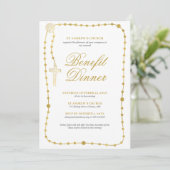 Invitation Dîner de bienfaisance religieux (Debout devant)