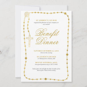 Invitation Dîner de bienfaisance religieux