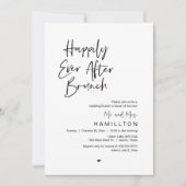 Invitation Dîner de Brunch Happily Ever After au lendemain ma (Devant)