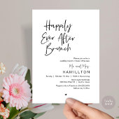 Invitation Dîner de Brunch Happily Ever After au lendemain ma