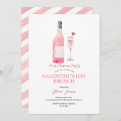 Invitation Dîner de brunch pour la fête de la Saint-Galentin (Devant / Derrière)