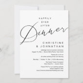 Invitation Dîner de conte de fées Mariage romantique (Devant)