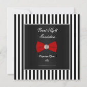 Invitation Dîner de Cravate noire officielle Bow noir noir br (Dos)