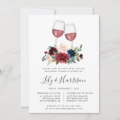 Invitation Dîner De Dégustation De Vins À Fleur Radiant (Devant)